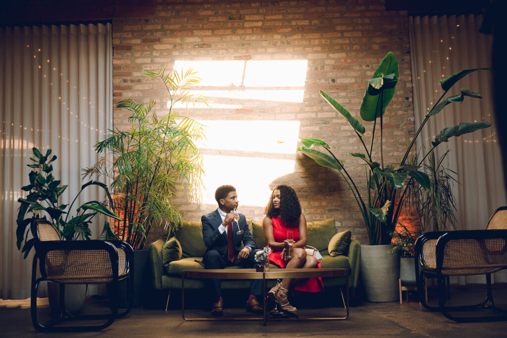 Caroline and Agustin's wedding day at The Arbory in Chicago