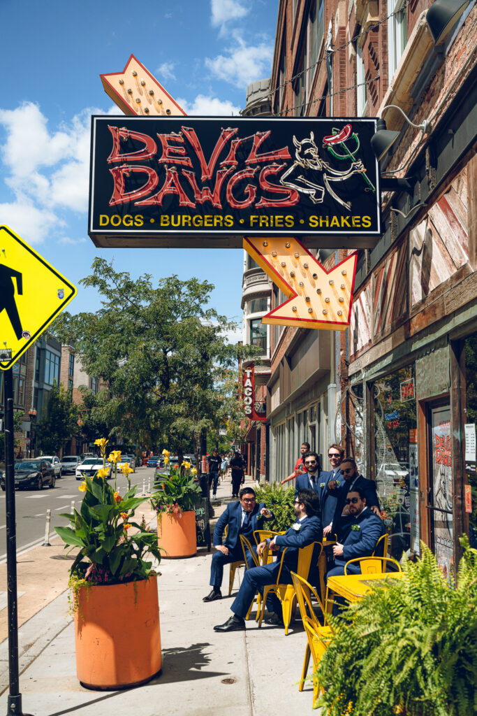 Caroline and Agustin's wedding day at The Arbory in Chicago