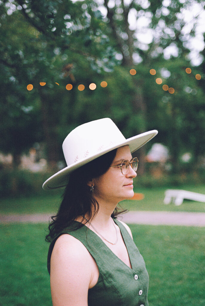 A queer couple celebrates their wedding at The Grove Redfield Estate in Glenview, Illinois.