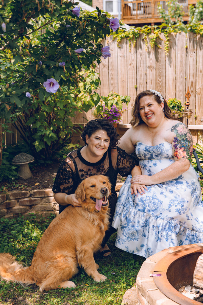 A queer couple celebrates their wedding at Osteria Via Stato