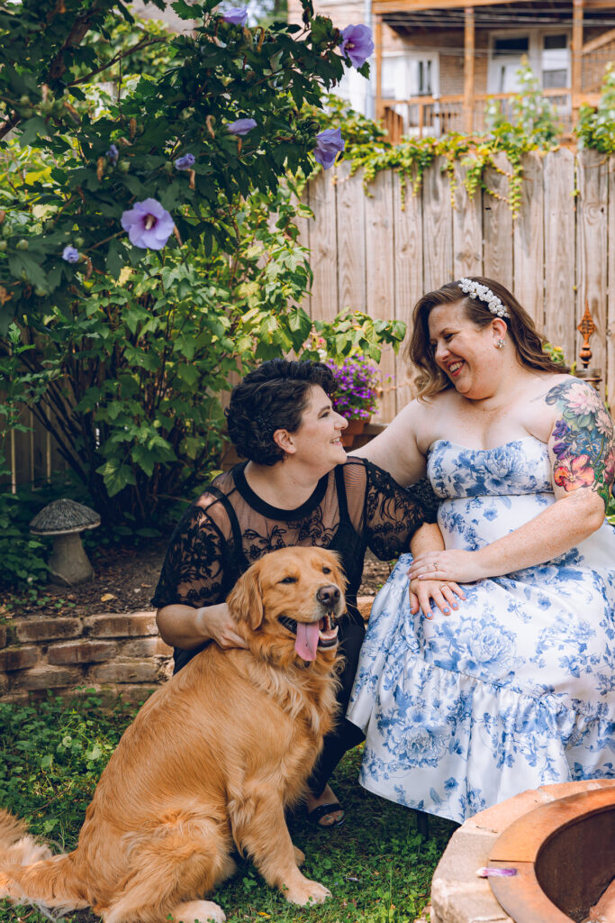 A queer couple celebrates their wedding at Osteria Via Stato