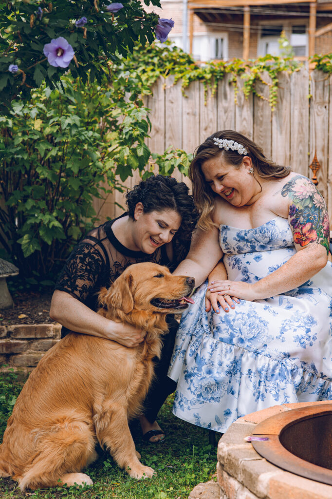 A queer couple celebrates their wedding at Osteria Via Stato