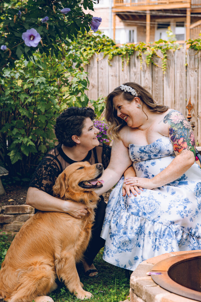 A queer couple celebrates their wedding at Osteria Via Stato