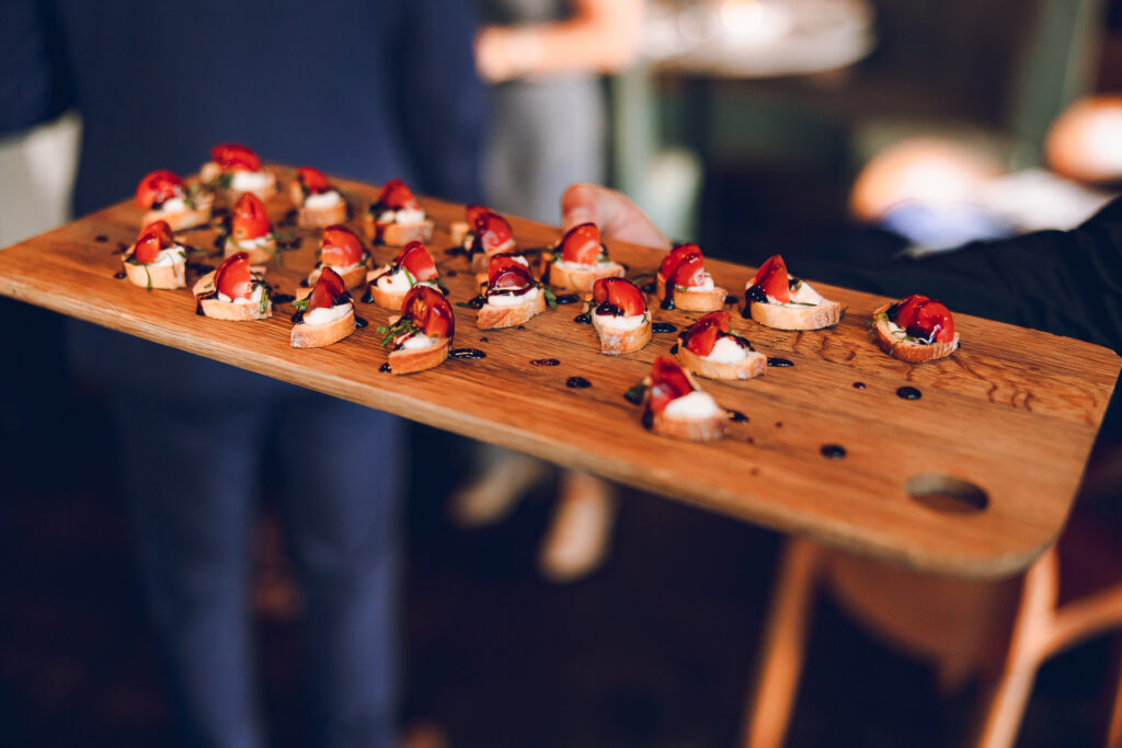 A couple gets married at Porter Kitchen and Deck on the Chicago River.