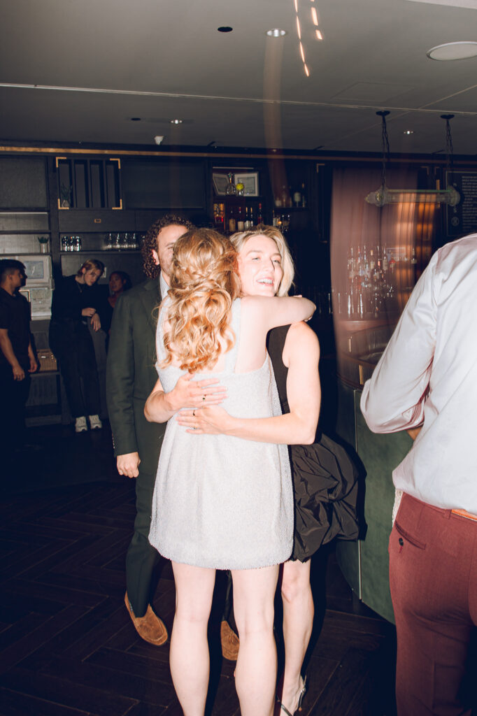 A couple gets married at Porter Kitchen and Deck on the Chicago River.